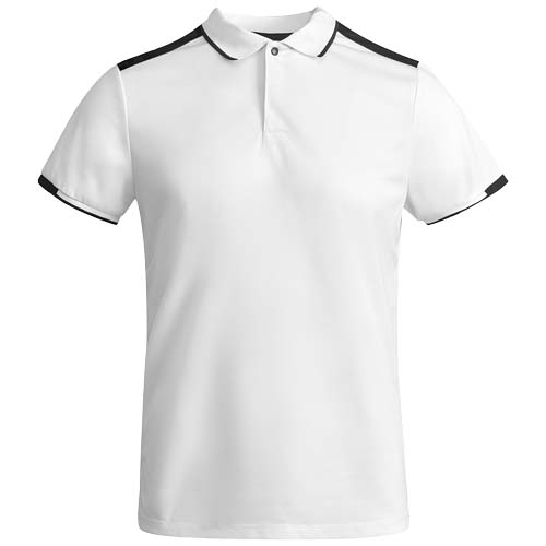 Polo sport pour homme à personnaliser Tamil ROLY Blanc / Noir